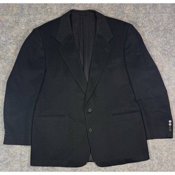 Bloomingdales Loro Piana Italy Mens 100% Cashmere Drew Sport Coat Sz 46L Black - Picture 1 of 6